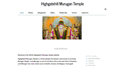 Desktop Screenshot of highgatehillmurugan.org