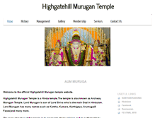 Tablet Screenshot of highgatehillmurugan.org